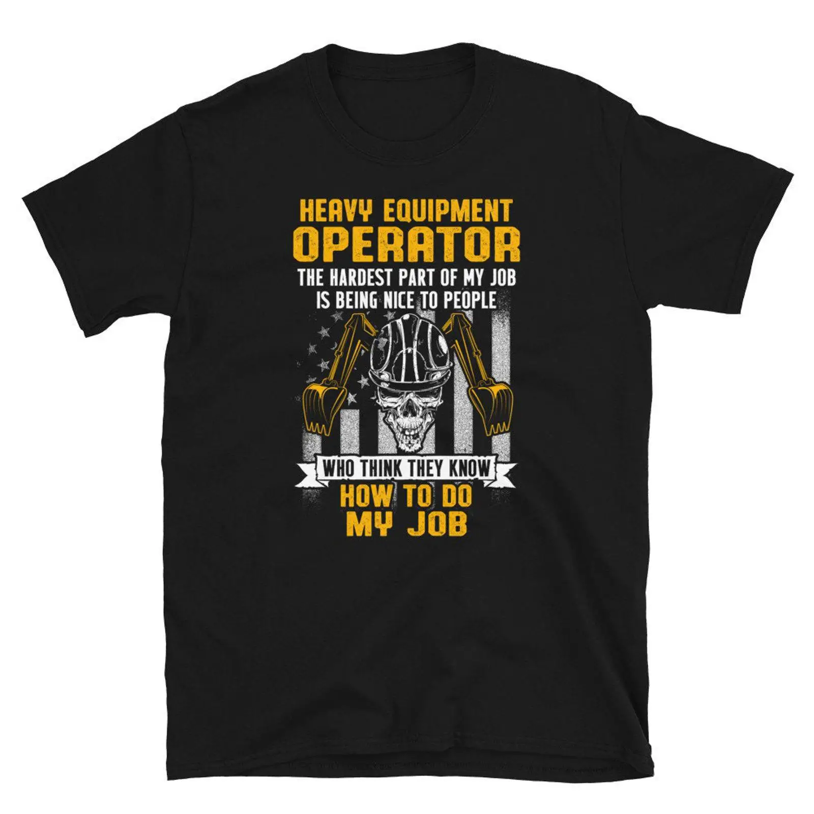 Heavy Equipment Washing - Camiseta vintage lavada para operador de