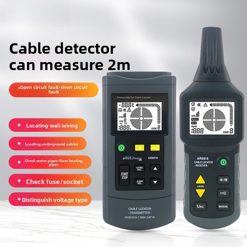 Detector de cabos AR6818, cabo - Underground Cable Detector avaliação e preço