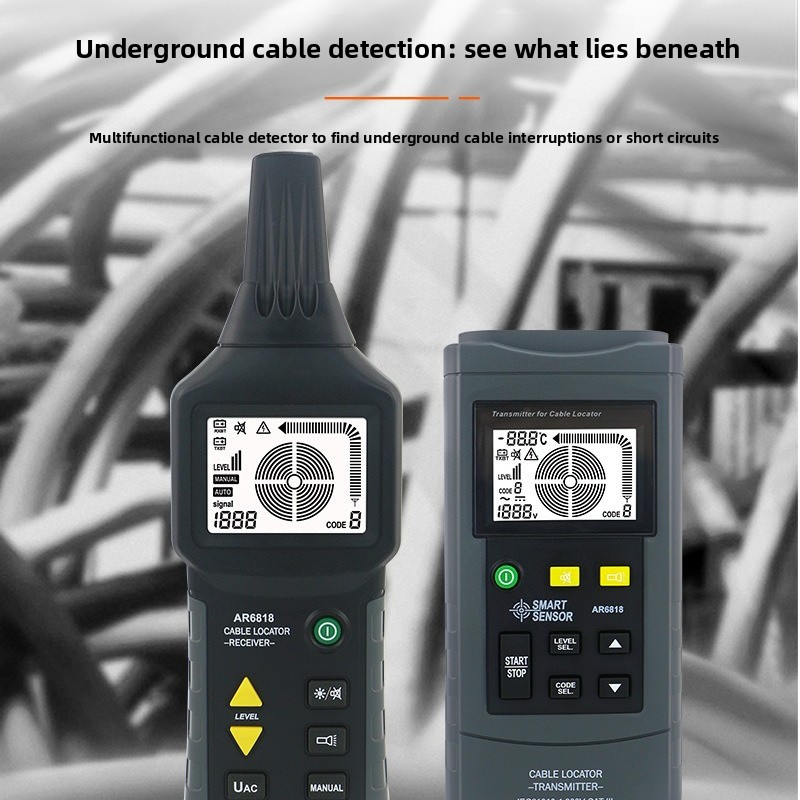 Detector de cabos AR6818, cabo - Underground Cable Detector avaliação e preço