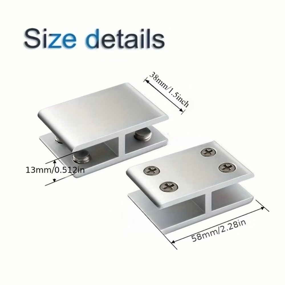 4 Peças de Grampos para Vidro, - Heavy Equipment Glass avaliação e preço